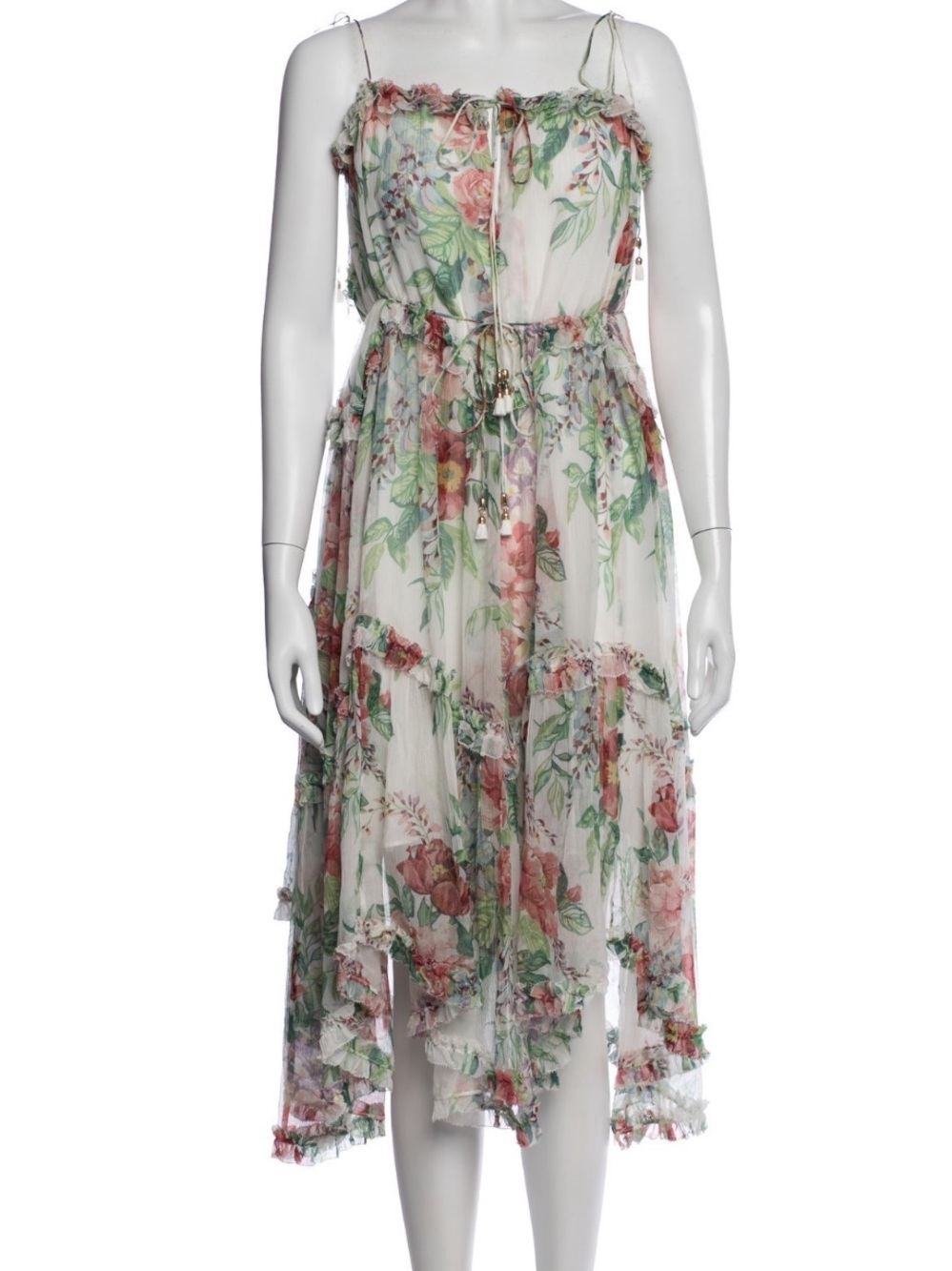 Zimmerman Floral Ruffle Midi Dress - Picture 5 of 5